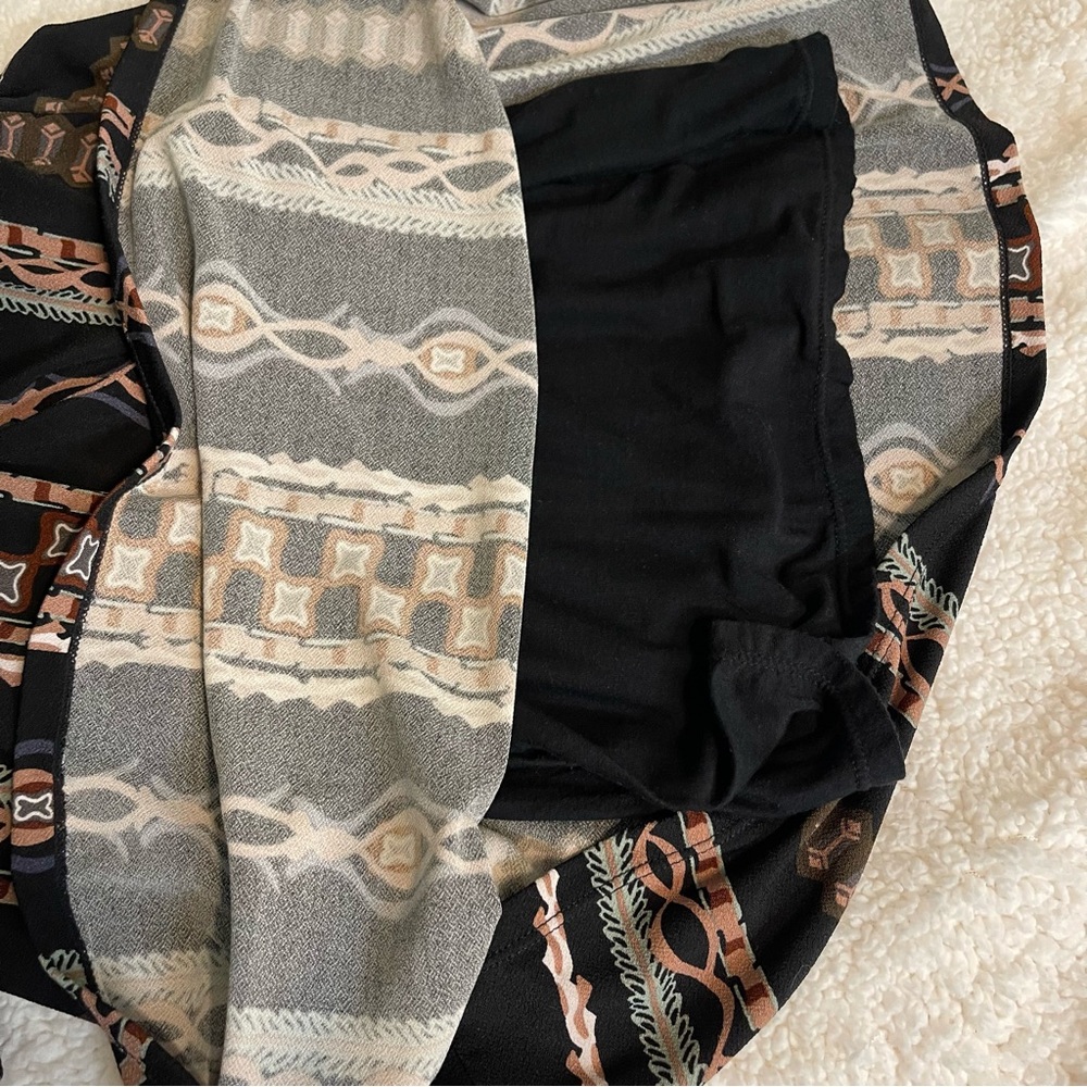 Free People Stella Midi Dress Boho Chic Long Sleeve Geometric Print Size M - Picture 12 of 12